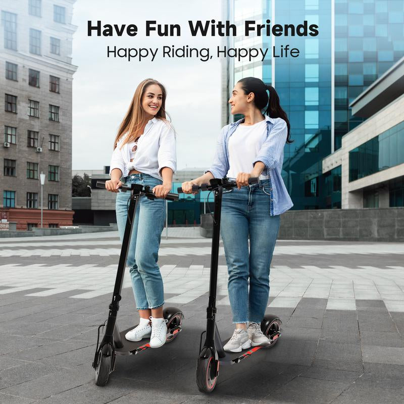 Long Range Commuter V10 Electric Scooter 10'' Vacuumtires, 500W Motor 28 MPH Portable Folding Scooter ,28 Miles of Range , Application Control Adjustment Function&Cruise Control,Daily Commuting and Children'S Leisure and Entertainment