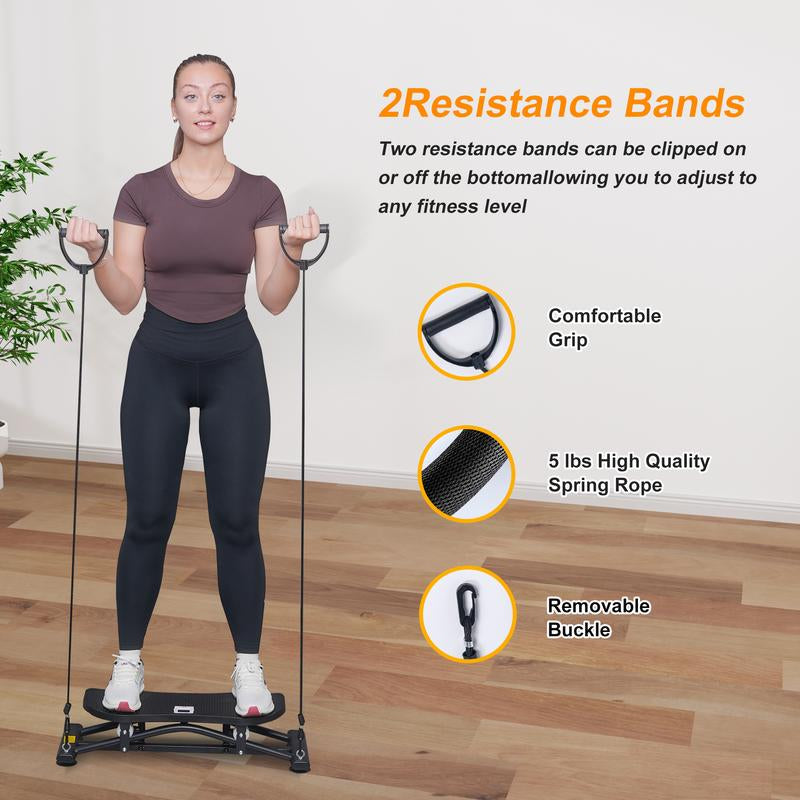 BEARFIT Balancing Machine Ski Simulator Portable Slide Stepper Leg Exercise Fun Cardio Trainer Full Body Aerobic Exercise Equipment