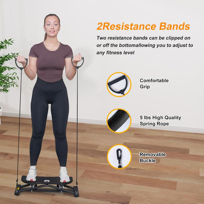 BEARFIT Balancing Machine Ski Simulator Portable Slide Stepper Leg Exercise Fun Cardio Trainer Full Body Aerobic Exercise Equipment