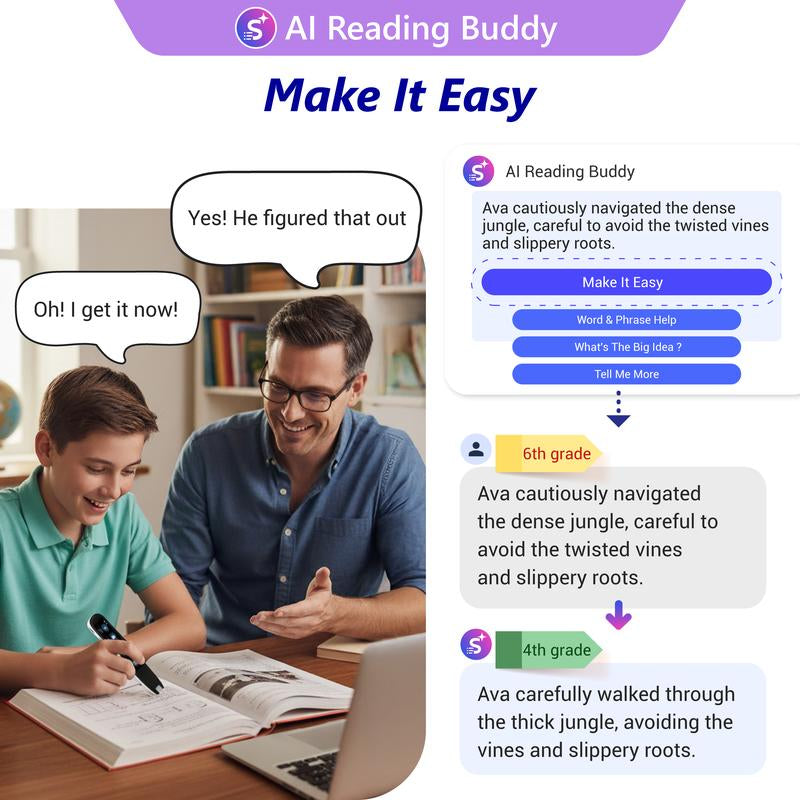 Worldpenscan AI Reader - a Smart Pen Scanner with AI Reading Buddy