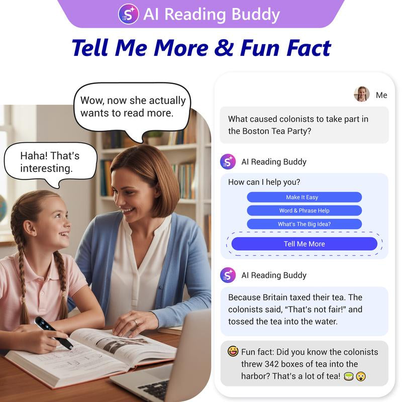 Worldpenscan AI Reader - a Smart Pen Scanner with AI Reading Buddy