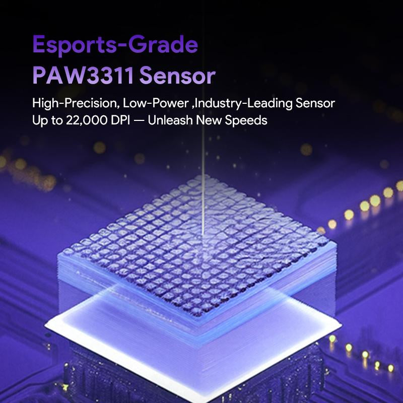 FURYUBE G11 Skeleton Wireless Gaming Mouse Light-Weight PAW3311 Mouse RGB Glow Mouse 2.4G Bluetooth Long Battery Life Laptop Desktop Computer Knob Function Fire Key Gaming Mouse Tiktokshop Blackfriday Christmas Gift