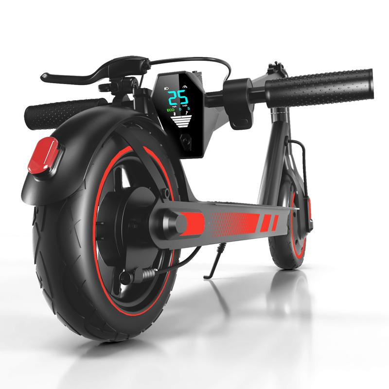 Long Range Commuter V10 Electric Scooter 10'' Vacuumtires, 500W Motor 28 MPH Portable Folding Scooter ,28 Miles of Range , Application Control Adjustment Function&Cruise Control,Daily Commuting and Children'S Leisure and Entertainment