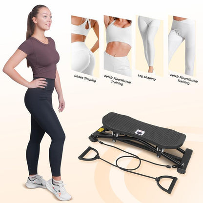 BEARFIT Balancing Machine Ski Simulator Portable Slide Stepper Leg Exercise Fun Cardio Trainer Full Body Aerobic Exercise Equipment