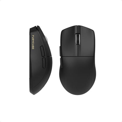 FURYUBE G11 Skeleton Wireless Gaming Mouse Light-Weight PAW3311 Mouse RGB Glow Mouse 2.4G Bluetooth Long Battery Life Laptop Desktop Computer Knob Function Fire Key Gaming Mouse Tiktokshop Blackfriday Christmas Gift