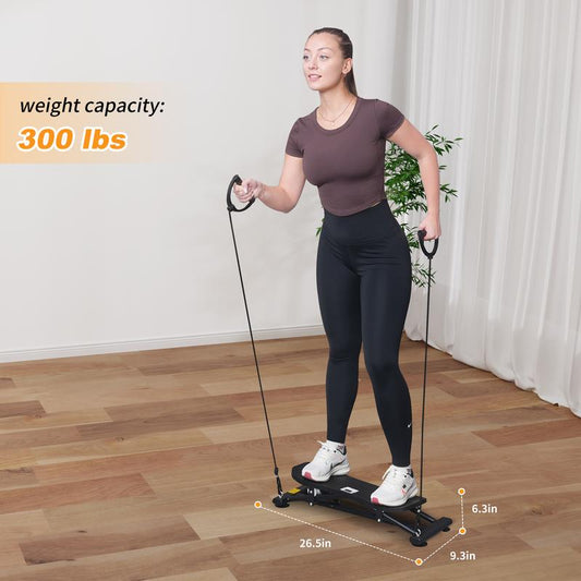BEARFIT Balancing Machine Ski Simulator Portable Slide Stepper Leg Exercise Fun Cardio Trainer Full Body Aerobic Exercise Equipment