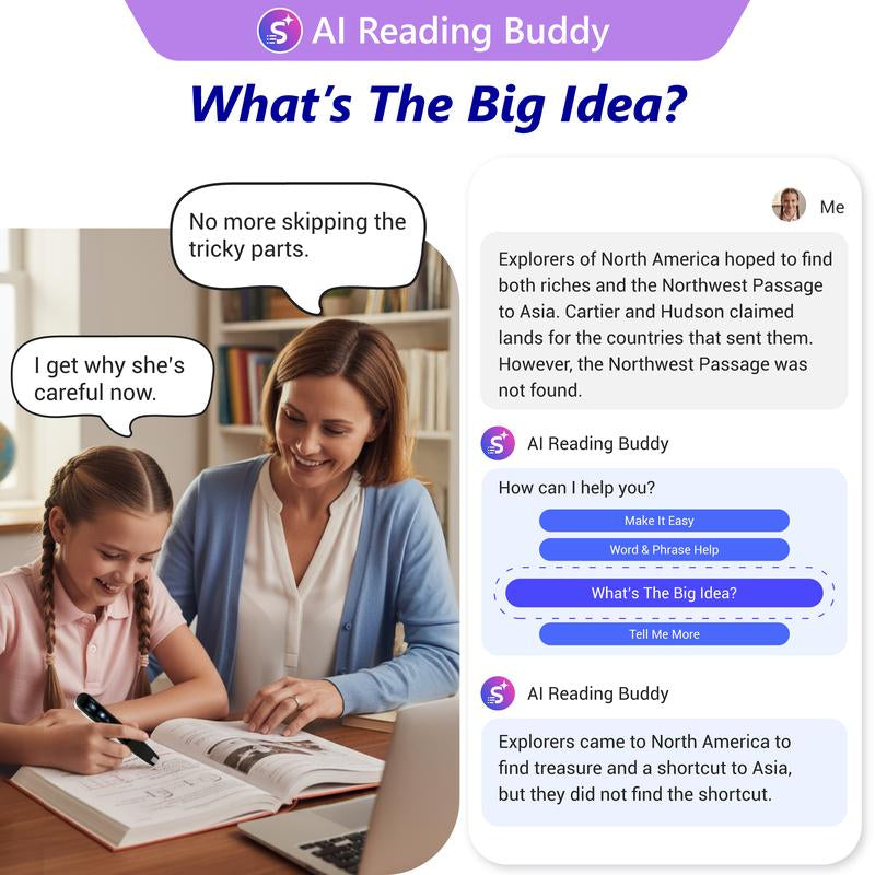 Worldpenscan AI Reader - a Smart Pen Scanner with AI Reading Buddy